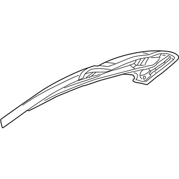55360667AD Mopar Hood Panel Illustration 1 of 1