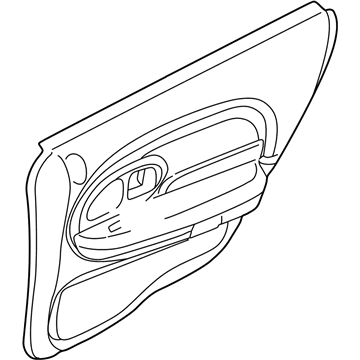 RB501L2DC Mopar Rear Door Trim Panel Illustration 1 of 1