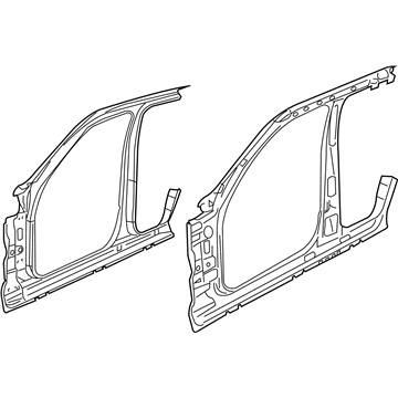 68003979AC Mopar Body Side Aperture Front Panel Illustration 1 of 1