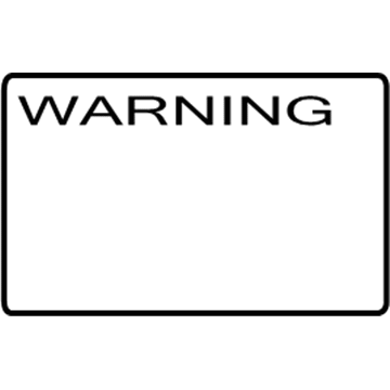 MB682049 Mopar Air Bag Warning Label Illustration 1 of 1
