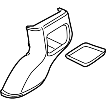 Mopar 1WV01DX9AD Console Bezel 1WV01DX9AD Mopar Console Bezel Illustration 1 of 1