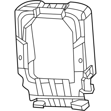 Mopar 68420531AC FOAM-SEAT BACK 68420531AC Mopar FOAM-SEAT BACK Illustration 1 of 1