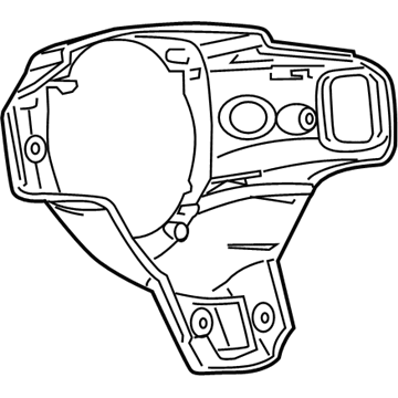 Mopar 5LQ12DX9AB Cover-Steering Wheel Back 5LQ12DX9AB Mopar Cover-Steering Wheel Back Illustration 1 of 1