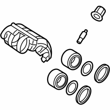68453092AB Mopar Disc Brake Caliper Illustration 1 of 1