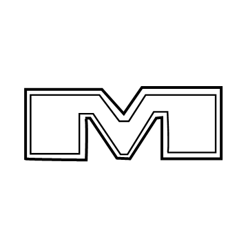 68358575AA Mopar Tailgate Nameplate Illustration 1 of 1