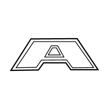 68358574AA Mopar Tailgate Nameplate Illustration 1 of 1