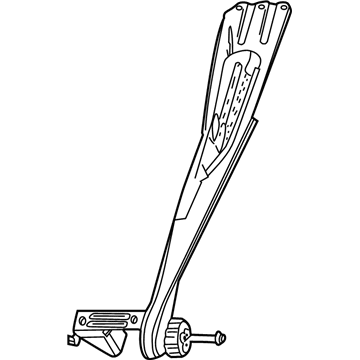 Mopar 5019617AA TORQE Arm-Rear Axle 5019617AA Mopar TORQE Arm-Rear Axle Illustration 1 of 1