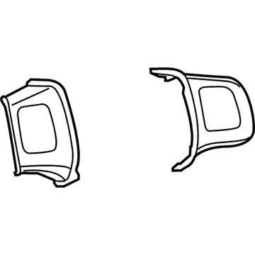 1VH74JSLAA Mopar Steering Wheel Bezel Illustration 1 of 1