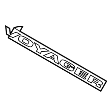 5113303AA Mopar NAMEPLATE-Voyager Illustration 1 of 1