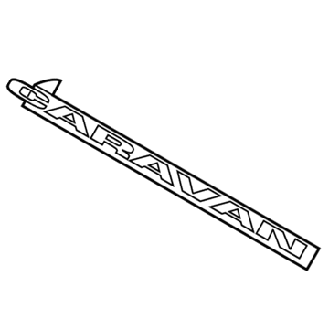 5113305AA Mopar NAMEPLATE-Caravan Illustration 1 of 1
