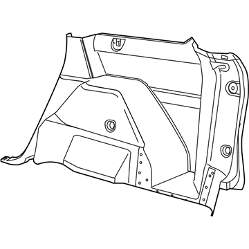 1CU68DX9AB Mopar Panel-Quarter Trim Illustration 1 of 1