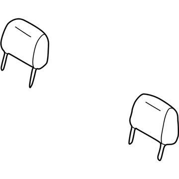 WL011L5AA Mopar Front Headrest Illustration 1 of 1