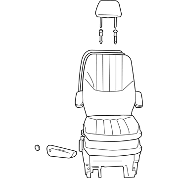 YN431D5AI Mopar Rear Quad Seat Illustration 1 of 1