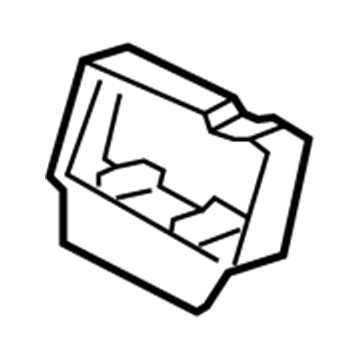 5059189AC Mopar Radio Bracket Illustration 1 of 1