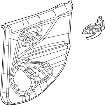 6ZY40U02AA Mopar Panel-Rear Door Trim Illustration 1 of 1