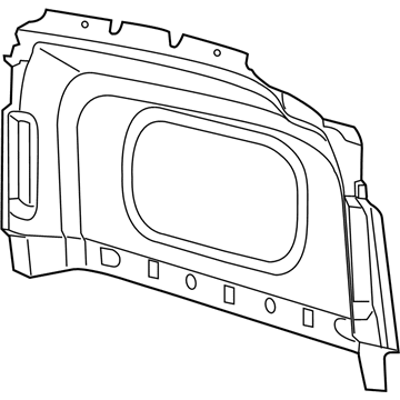 5XW15LDMAB Mopar Cab Back Trim Panel Illustration 1 of 1