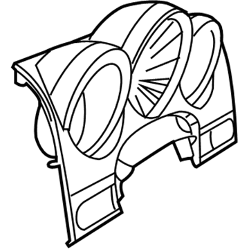 1DZ231DVAB Mopar Instrument Cluster Bezel Illustration 1 of 1