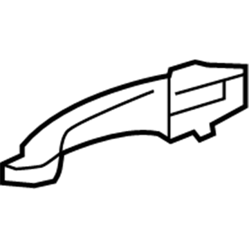 2011 Chrysler 200 Door Handle - 1KR95HWLAB