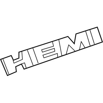68292587AB Mopar Nameplate Illustration 1 of 1