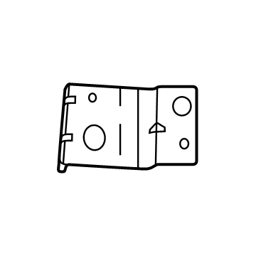 68243610AA Mopar Bracket-Hood Prop Rod Illustration 1 of 1