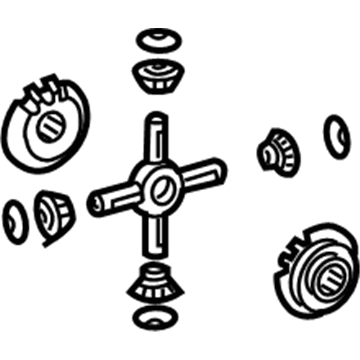 Mopar 5137602AA Gear Kit-Differential 5137602AA Mopar Gear Kit-Differential Illustration 1 of 1
