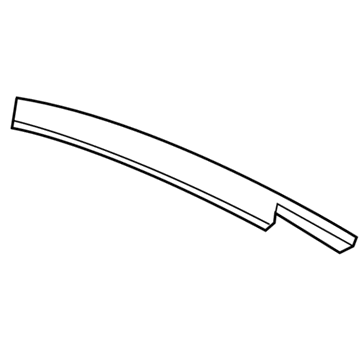 68144228AB Mopar B Pillar Applique Illustration 1 of 1