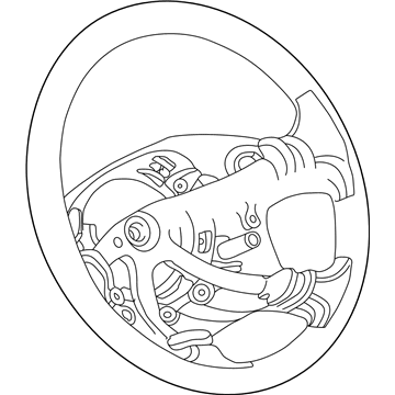 5GS25YQLAD Mopar Steering Wheel Illustration 1 of 1