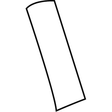 5116108AB Mopar C Pillar Applique Illustration 1 of 1