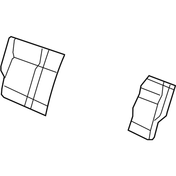 1EX301D5AA Mopar Rear Seat Back Cover Illustration 1 of 1