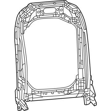 68665998AB Mopar Front Seat Back Frame Illustration 1 of 1