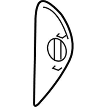 Mopar TY79WL8AB Instrument Panel End Cap TY79WL8AB Mopar Instrument Panel End Cap Illustration 1 of 1