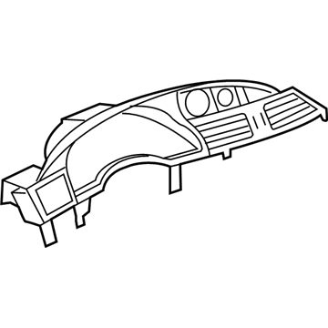 1KL251ZAAA Mopar Instrument Cluster Bezel Illustration 1 of 1