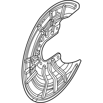 Ram Brake Dust Shield - 68330565AC