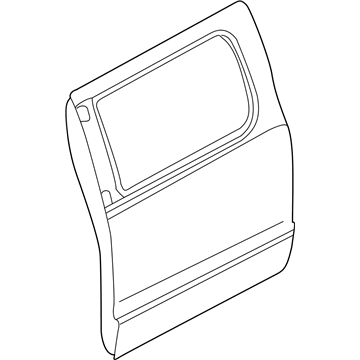 Mopar 55359451AD Rear Door 55359451AD Mopar Rear Door Illustration 1 of 1