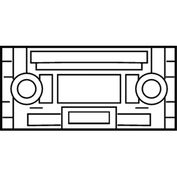5091113AC Mopar Am/Fm With Cd Radio Illustration 1 of 1