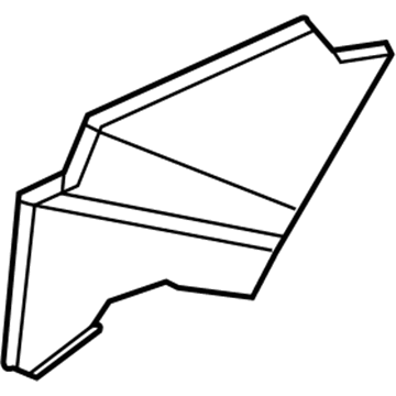 Mopar 5008814AC Support-Rear Shelf Panel 5008814AC Mopar Support-Rear Shelf Panel Illustration 1 of 1