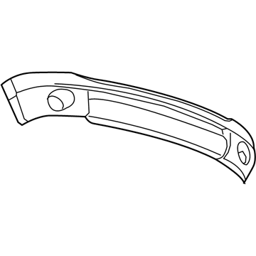 Mopar 68001349AA Front Fascia 68001349AA Mopar Front Fascia Illustration 1 of 1