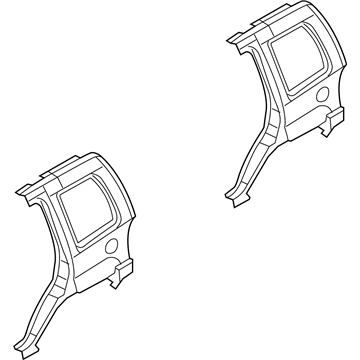 68003980AC Mopar Body Side Aperture Rear Panel Illustration 1 of 1
