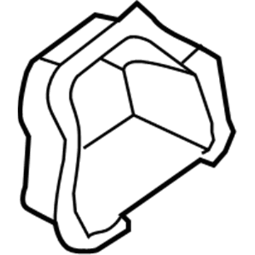 68081132AA Mopar Seat Belt Retractor Shield Illustration 1 of 1