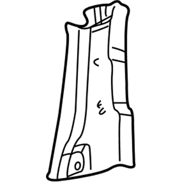 Mopar 5GY68ZJ3AF B Pillar Panel 5GY68ZJ3AF Mopar B Pillar Panel Illustration 1 of 1