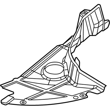 68134778AA Mopar Belly Pan-Extension Front Illustration 1 of 1