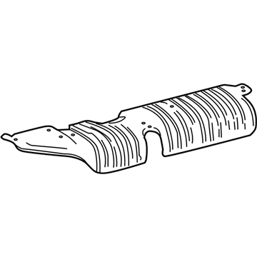 68005203AA Mopar Heat Shield Illustration 1 of 1
