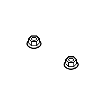 6509581AA Mopar Hexagon Flange Nut Illustration 1 of 1