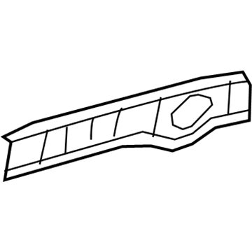 ZR44BD1AH Mopar Rear Header Molding Illustration 1 of 1
