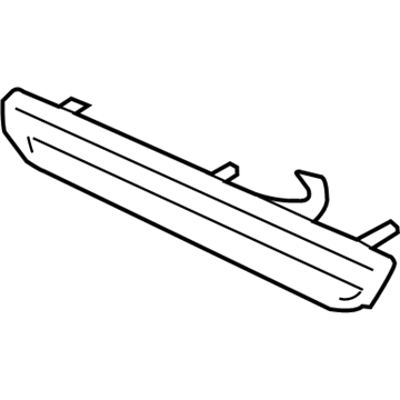 UB07ZSPAB Mopar Rear Door Applique Illustration 1 of 1