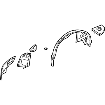 5099571AA Mopar Rear Inner Wheel/House Illustration 1 of 1