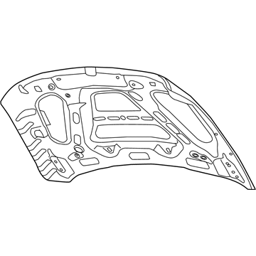 55372244AL Mopar Hood Illustration 1 of 1