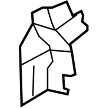 5020834AB Mopar REINFMNT-Sliding Door Latch STRIKER Illustration 1 of 1