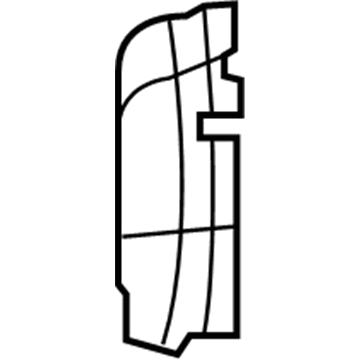 Mopar 68103133AB SILENCER-WHEELHOUSE Inner 68103133AB Mopar SILENCER-WHEELHOUSE Inner Illustration 1 of 1