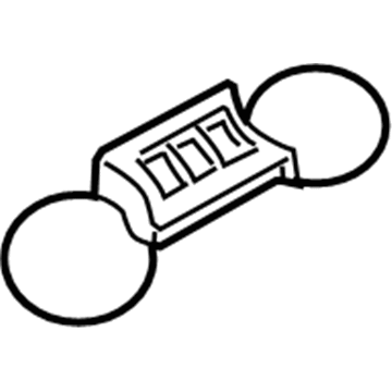 1CD69BDAAA Mopar Floor Console Mat Illustration 1 of 1